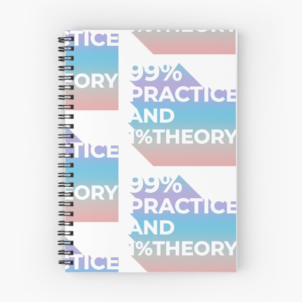 Item preview, Typo Design "99% practice and 1% theory " | timeless mantra (Colour) designed and sold by savasanaqueen.