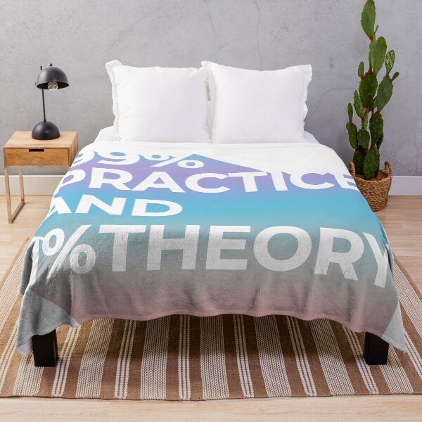Item preview, Typo Design "99% practice and 1% theory " | timeless mantra (Colour) designed and sold by savasanaqueen.