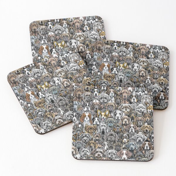 Item preview, Dogs For Everybody Funny Cute Dog Lover Pet Owner Pattern designed and sold by GrandeDuc.