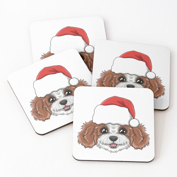 Item preview, Christmas Dogs Cavoodles Sticker designed and sold by Dreamforia.