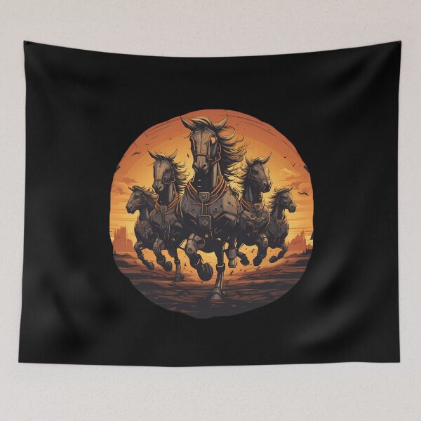Item preview, Horsepower - Herd of horses in gallop designed and sold by FlexYourMind.