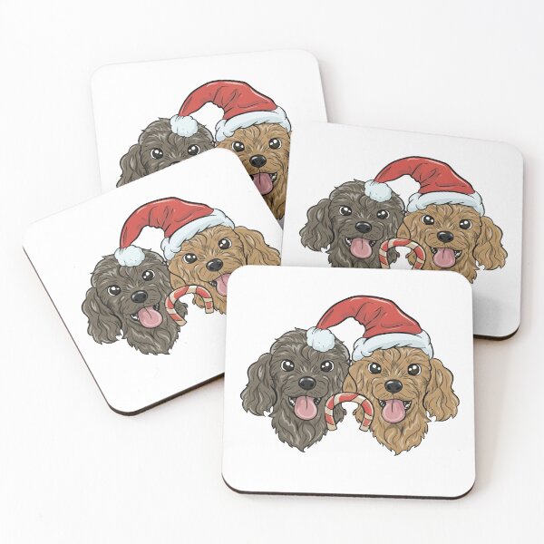 Item preview, Christmas Dogs Cavoodles Sticker designed and sold by Dreamforia.
