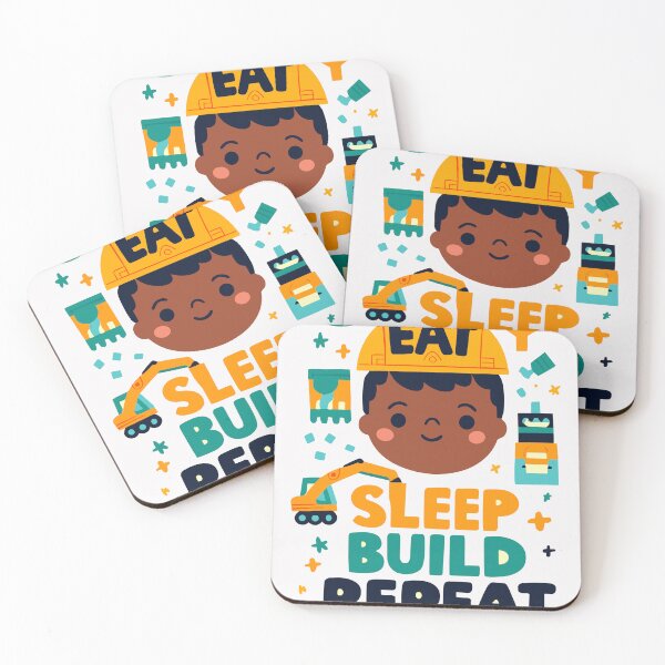 Item preview, Eat Sleep Build Repeat designed and sold by bihtti.