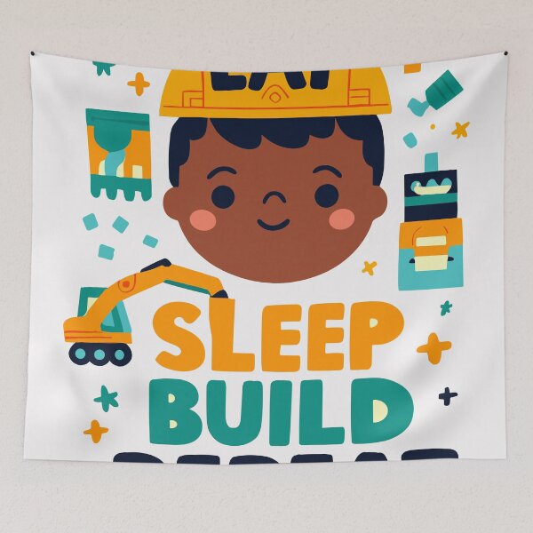 Item preview, Eat Sleep Build Repeat designed and sold by bihtti.