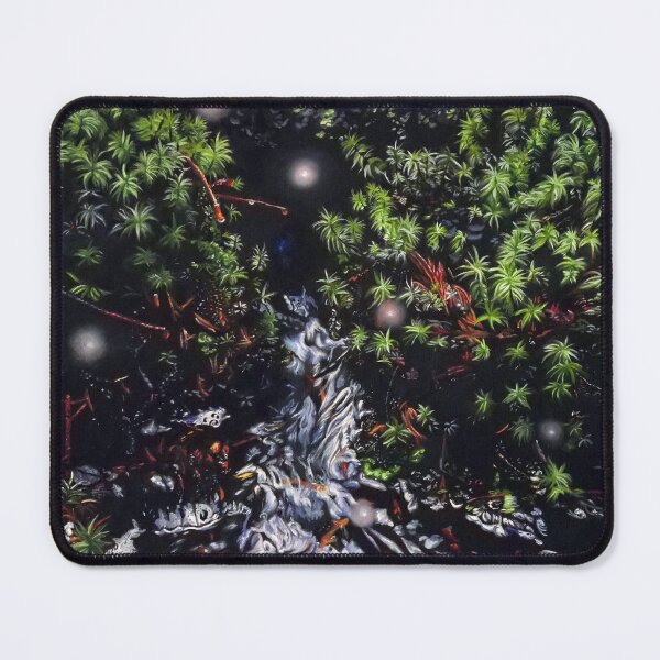 Item preview, Mossy Forest Waterfall with Fairy Lights designed and sold by Christina Ridgeway.