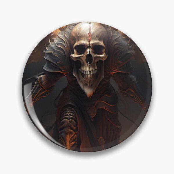 Artikelvorschau, Totenkopf-Design mit Schwertern und Flügeln vor Flammen - Ein kraftvolles und mysteriöses Motiv  TotenkopfDesign mit Schwertern und Flügeln vor Flammen entworfen und verkauft von Bernsteinhaus.