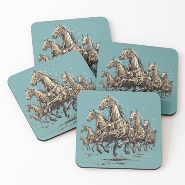 Item preview, Horsepower - Herd of horses in gallop designed and sold by FlexYourMind.