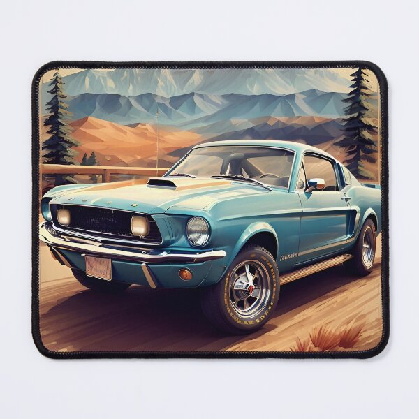 Item preview, Vintage Mustang Poster: Classic Beauty in Motion designed and sold by Ceemko's Vintage Corner.