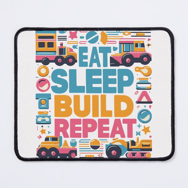 Item preview, Eat Sleep Build Repeat designed and sold by bihtti.