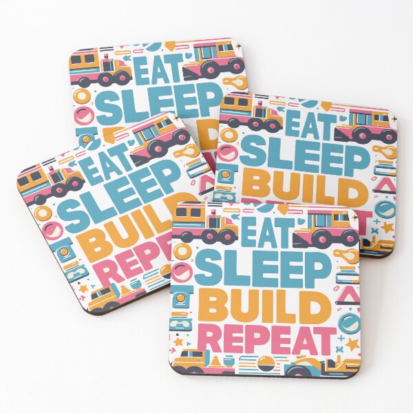Item preview, Eat Sleep Build Repeat designed and sold by bihtti.