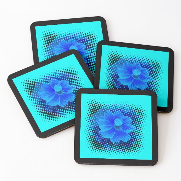 Item preview, Blue abstract cosmos flower  by Iritof designed and sold by iritof.