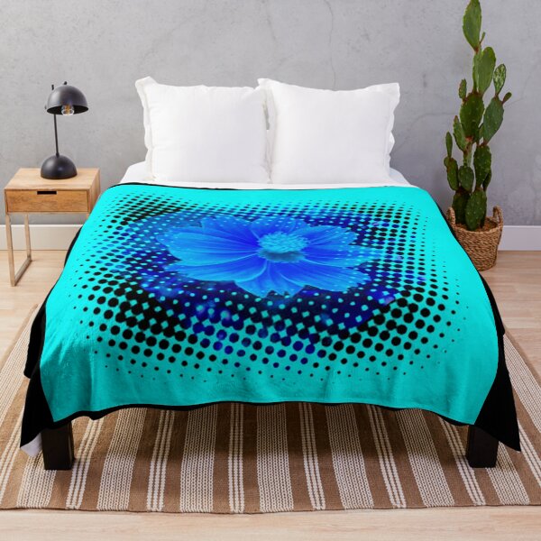 Item preview, Blue abstract cosmos flower  by Iritof designed and sold by iritof.