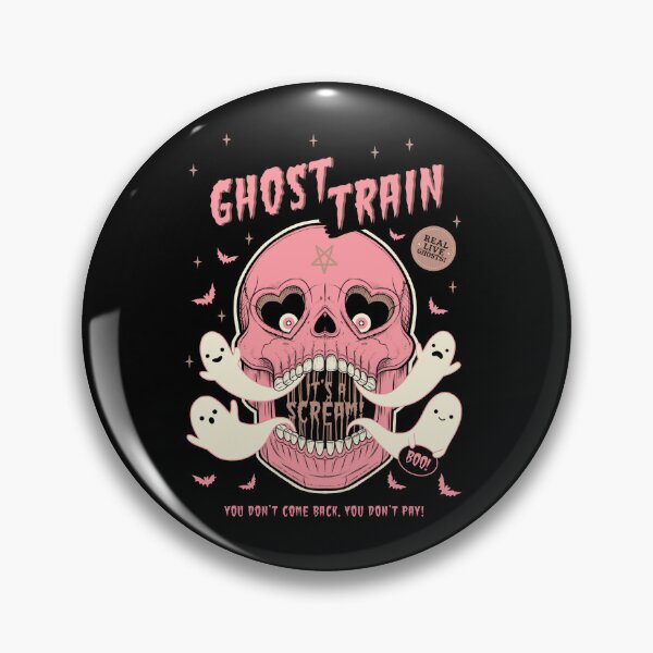Item preview, Ghost Train // Spooky Skull & Ghosts designed and sold by Wendy-Stephens.