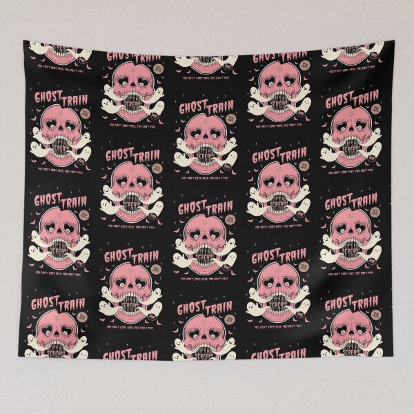 Item preview, Ghost Train // Spooky Skull & Ghosts designed and sold by Wendy-Stephens.