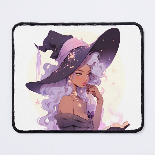 Item preview, Purple witch reading a book designed and sold by baddiemaddieart.