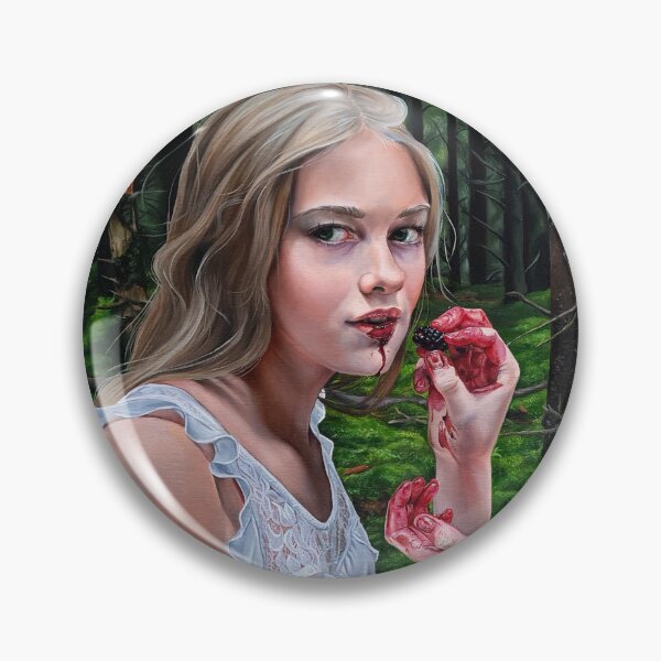 Item preview, Girls Feeding Eachother Blackberries in Forest designed and sold by Christina Ridgeway.