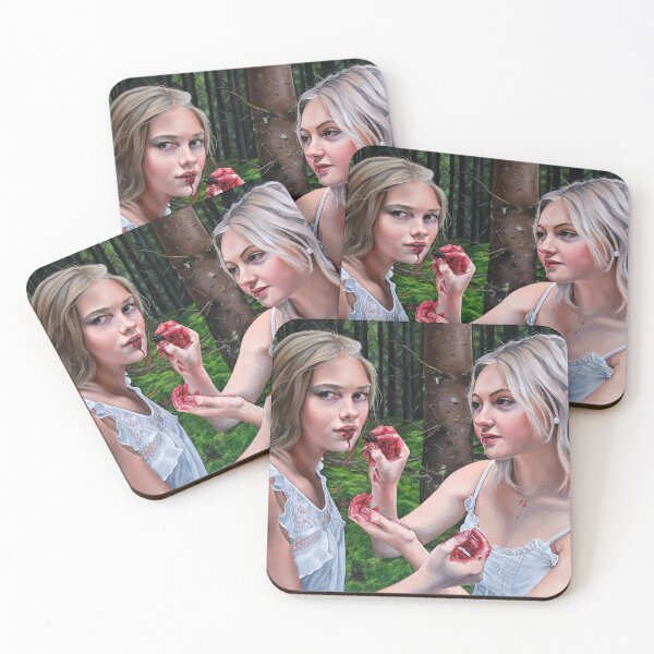 Item preview, Girls Feeding Eachother Blackberries in Forest designed and sold by Christina Ridgeway.