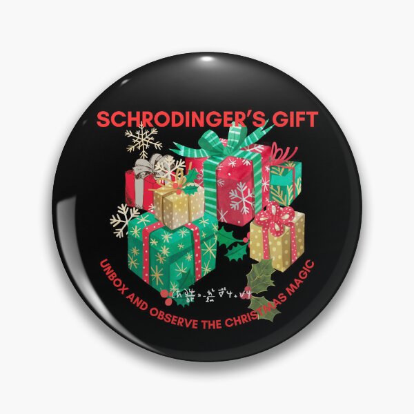 Item preview, Schrodinger's gift, unbox and observe christmas, Physics christmas designed and sold by NoetherSym.