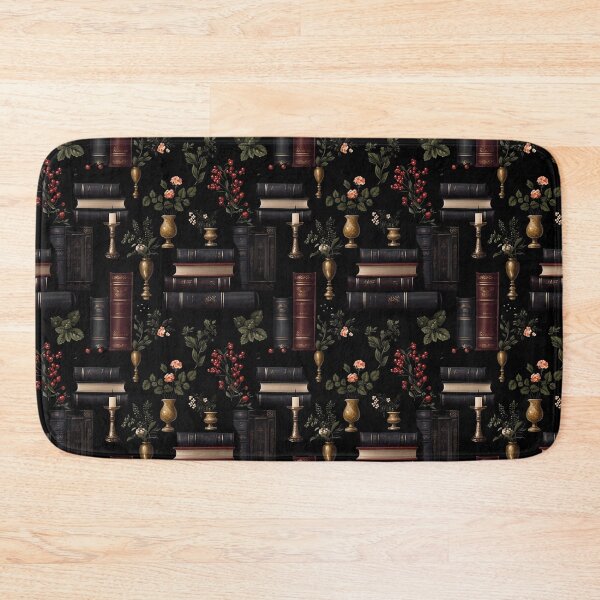 Item preview, Dark Academia - Books, Flowers and Candles - Witchy Night Library designed and sold by ThreeHaresMedia.