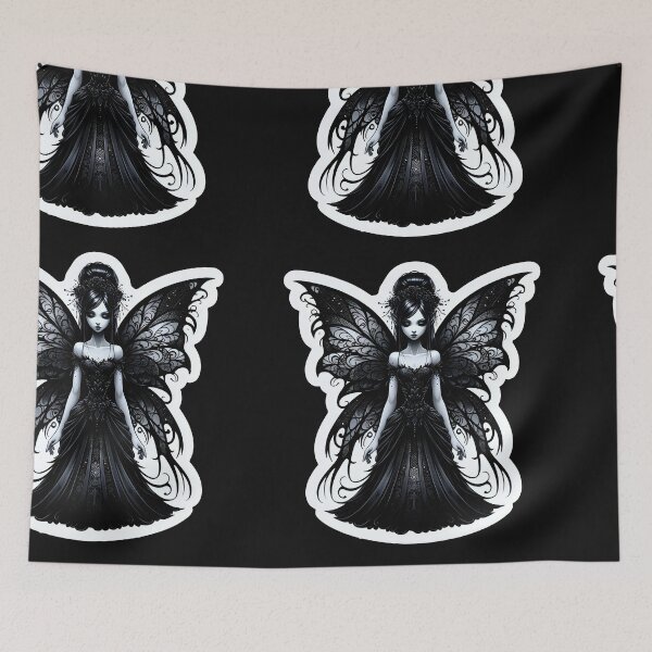 Item preview, Gothic Fairy with intricate dark wings  designed and sold by Truck Stop One.