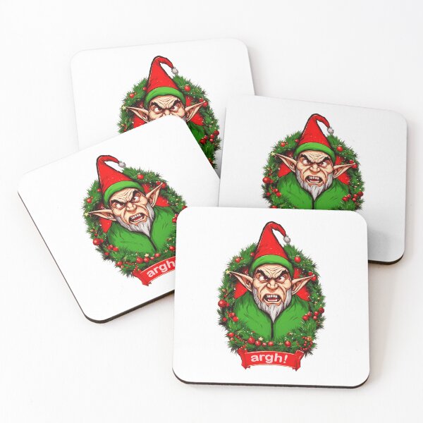 Item preview, Angry Christmas Grumpy Grinch Monster Elf designed and sold by Bunmigraphics .