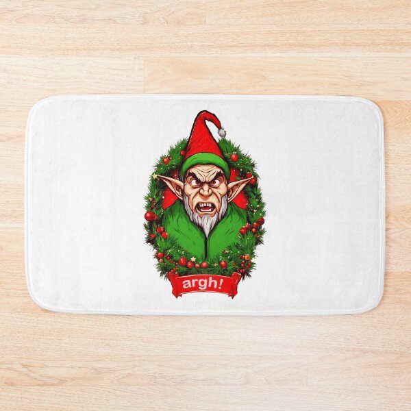 Item preview, Angry Christmas Grumpy Grinch Monster Elf designed and sold by Bunmigraphics .