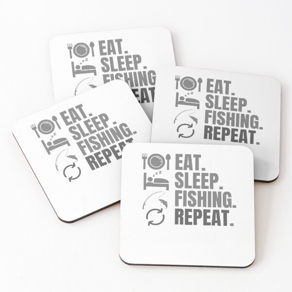 Item preview, Eat sleep fishing repeat designed and sold by Creativedsigna.