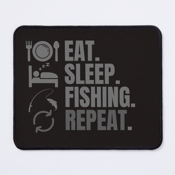 Item preview, Eat sleep fishing repeat designed and sold by Creativedsigna.