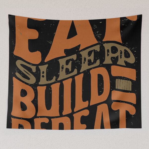Item preview, Eat Sleep Build Repeat designed and sold by bihtti.