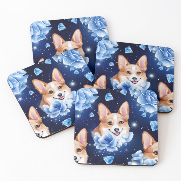 Item preview, Jeweled Corgi Pattern designed and sold by Nocturne  Paws.