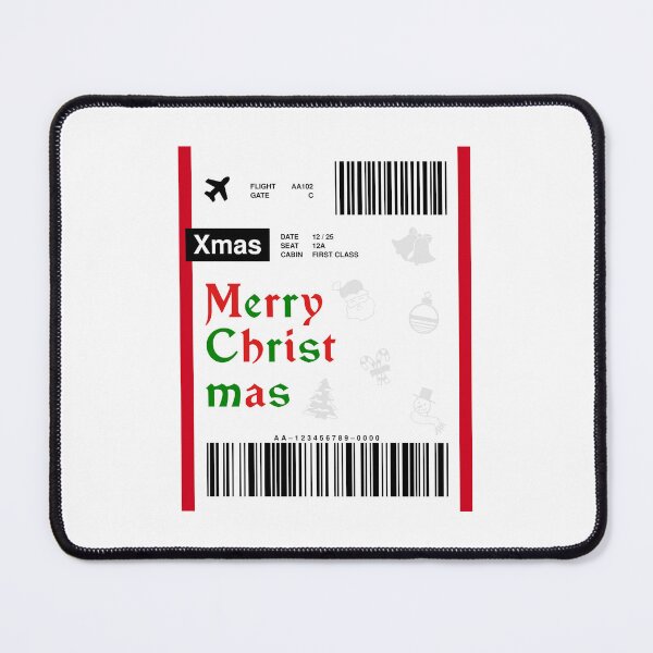 Item preview, Christmas Boarding Pass designed and sold by RabbitK.