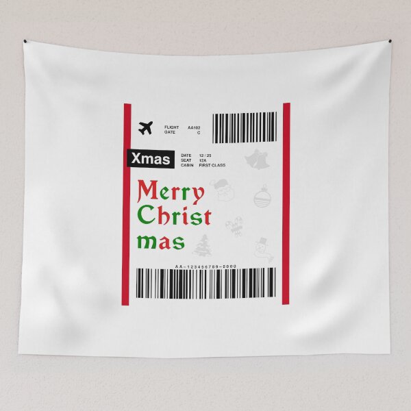 Item preview, Christmas Boarding Pass designed and sold by RabbitK.