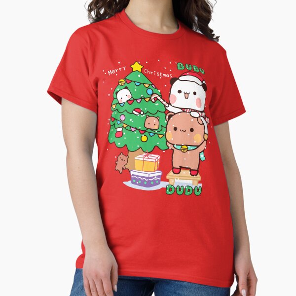 Item preview, Bubu Dudu Xmas: Adorable Eco-Friendly Panda Couple - Perfect Merry Christmas Gifts! designed and sold by FEBRICAST.