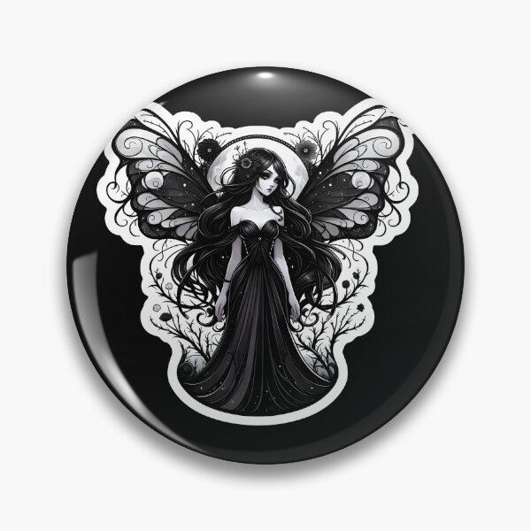 Item preview, Gothic Fairy with intricate dark wings  designed and sold by Truck Stop One.