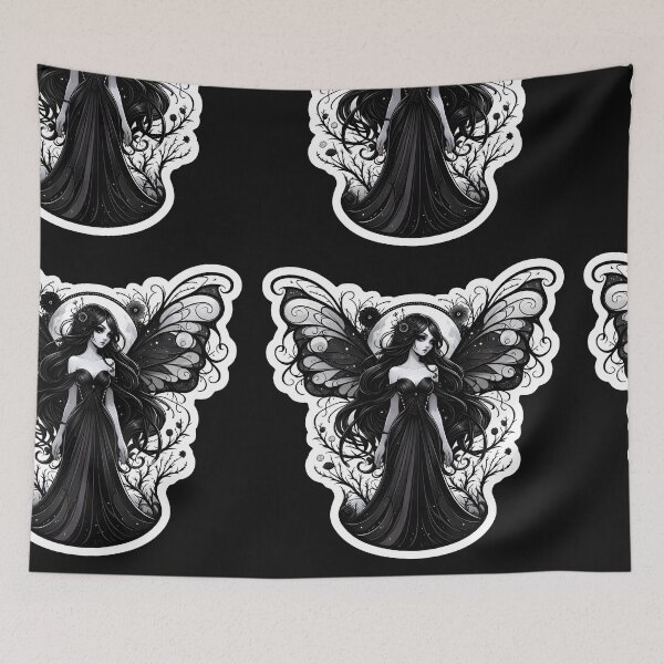 Item preview, Gothic Fairy with intricate dark wings  designed and sold by Truck Stop One.