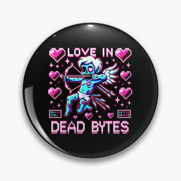 Item preview, Pixelated Cupid Zombie - Love in Dead Bytes designed and sold by PixelPunkster.