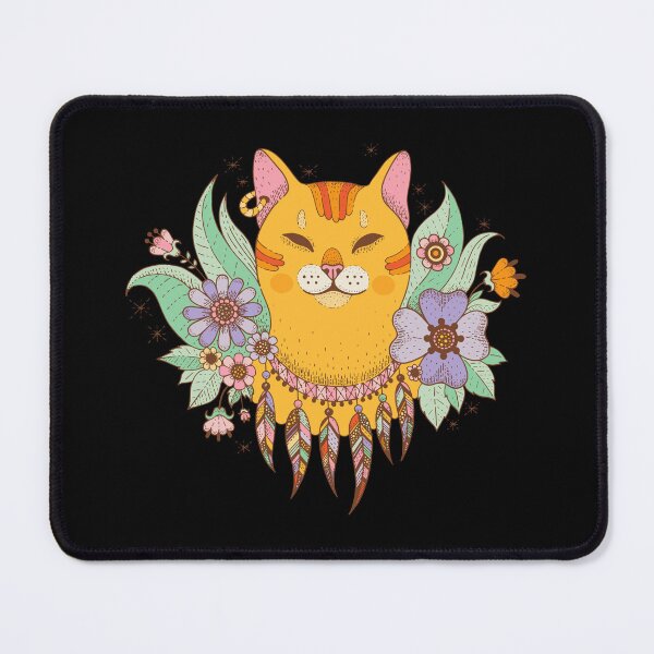 Item preview, hippie cat designed and sold by itswallcraft.