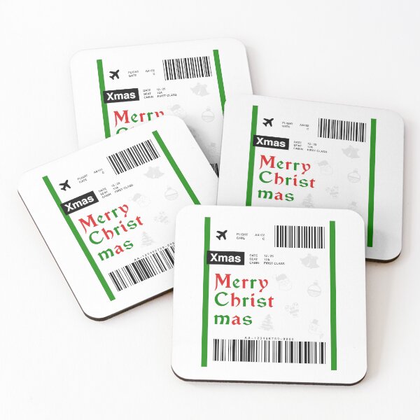 Item preview, Christmas Boarding Pass designed and sold by RabbitK.