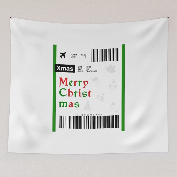 Item preview, Christmas Boarding Pass designed and sold by RabbitK.