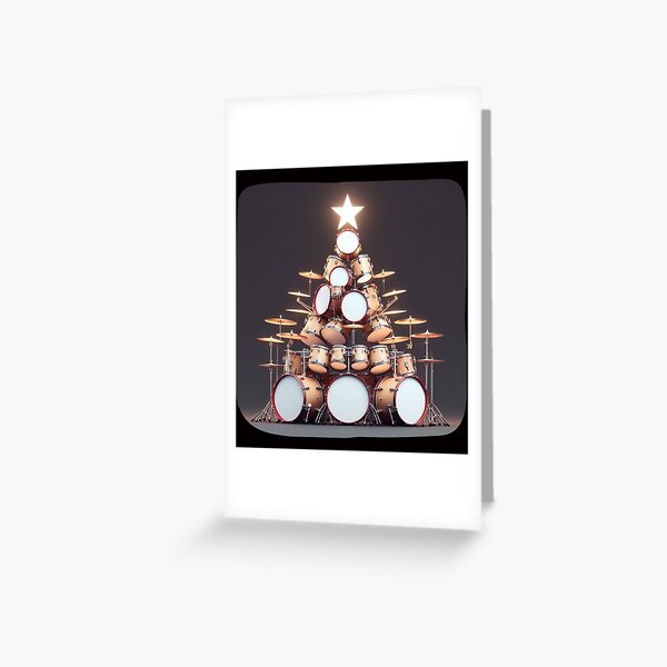 Item preview, Drums Christmas Tree designed and sold by HeadTurningArt.