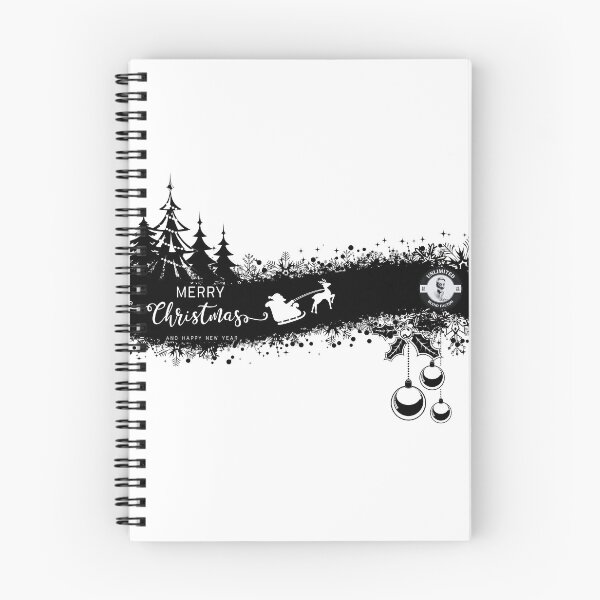 Aperçu de l'œuvre Graphique monochrome de fête de Noël - Design de vacances élégant en noir et blanc créée et vendue par Blendfactor.