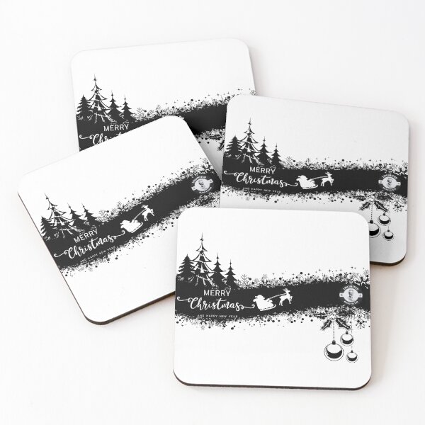 Item preview, Monochrome Christmas Festivity Graphic - Stylish Black and White Holiday Design designed and sold by Blendfactor.