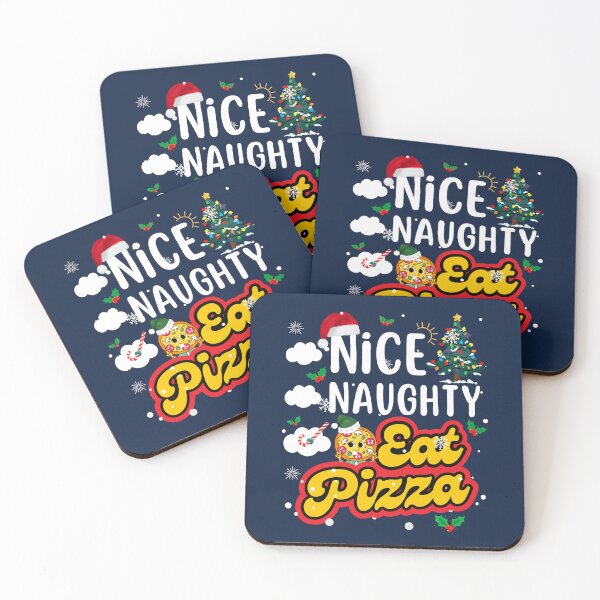 Item preview, Nice Naughty Eat Pizza Santa Food Lover Funny Christmas List Xmas Matching Foodie designed and sold by LittleZea.