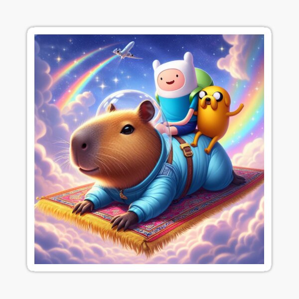 Artikel-Vorschau von Abenteuerzeit-Capybara, designt und verkauft von Capybara  kingdom.
