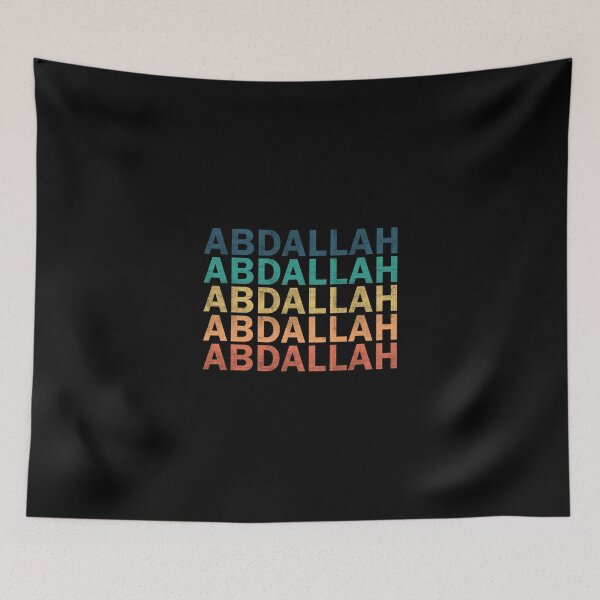 Item preview, Abdallah Name - Abdallah Vintage Retro Proud Name designed and sold by LeonorBialasz.