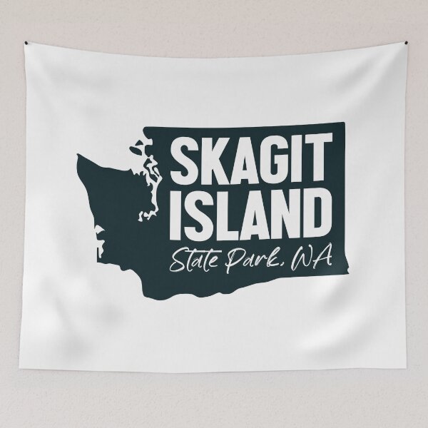 Item preview, Skagit Island State Park Washington Map designed and sold by bivenart.