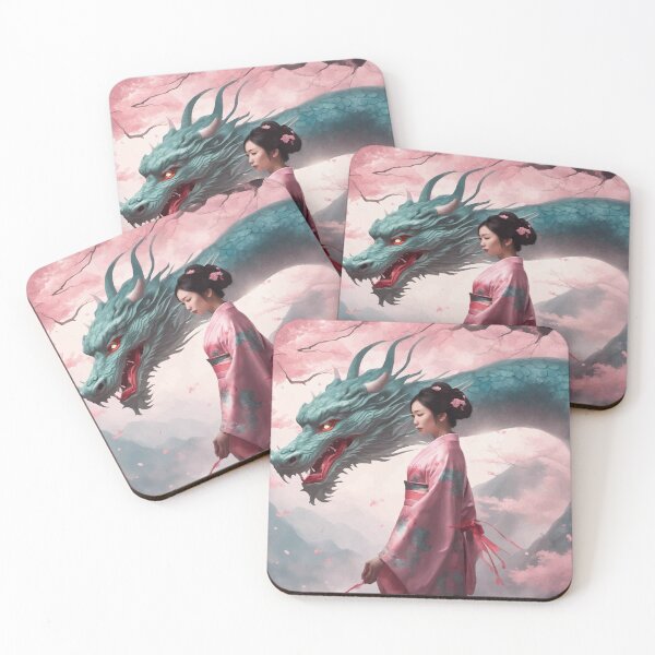 Item preview, Cherry Blossom dragon and witch designed and sold by themorrigan1.