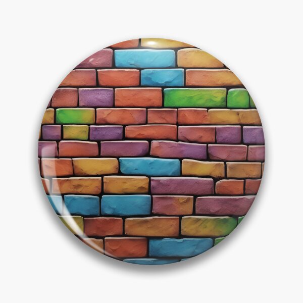 Item preview,  Magical Colorful Brick Pattern designed and sold by DigiDreamyArt.