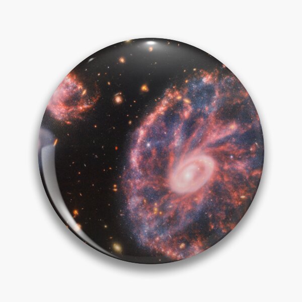 Artikelvorschau, STK204897S – Die Cartwheel-Galaxie und ihre Begleitgalaxien. entworfen und verkauft von StocktrekImages.
