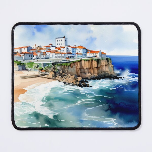 Item preview, Watercolor Design of Nazare - Portugal designed and sold by Sketch-Shack.